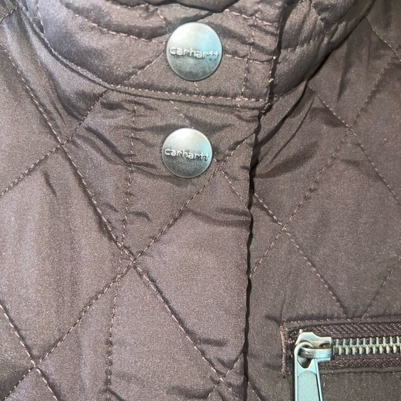 CARHARTT QUILTED WOMENS JACKET S BROWN - Picture 4 of 9